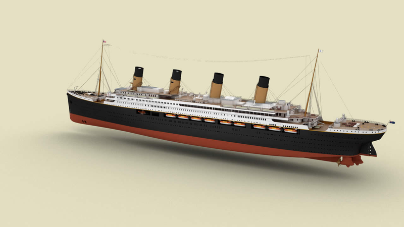 This is our best view of the Titanic II yet. Again, this is not real.